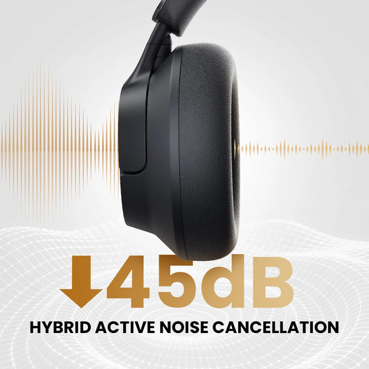 HAYLOU FlowLoop S33 Wireless Headphones Bluetooth 45dB Active Noise Cancellation Hi-Res LDAC 100h Playtime
