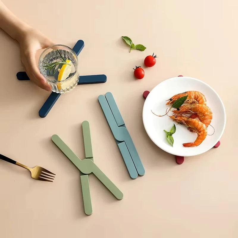 Silicone X Shaped Pot Pan Mat Table Placemat