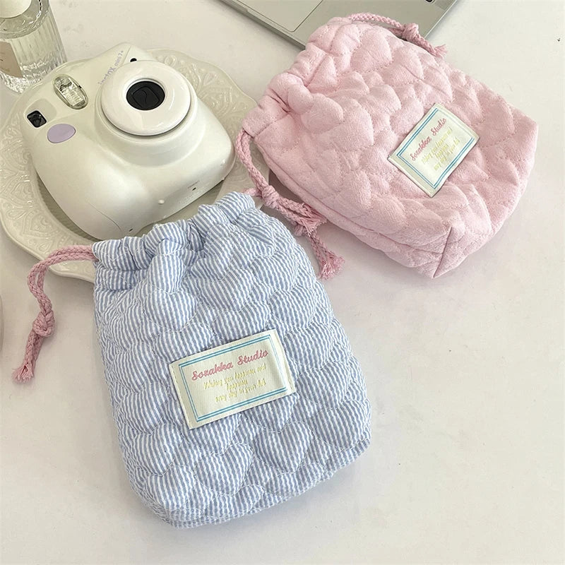 Heart Printed Quilted Bag