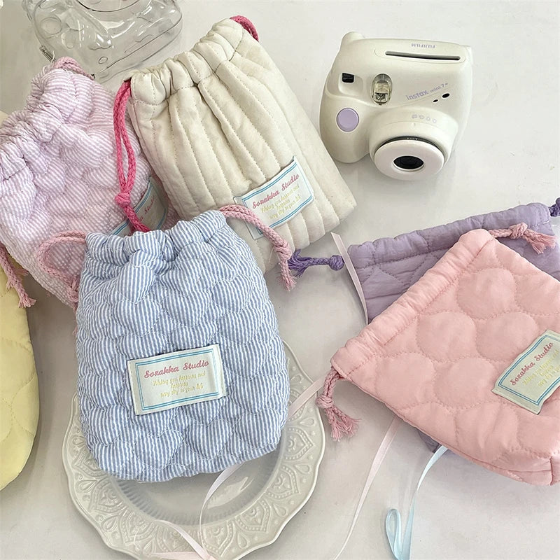 Heart Printed Quilted Bag