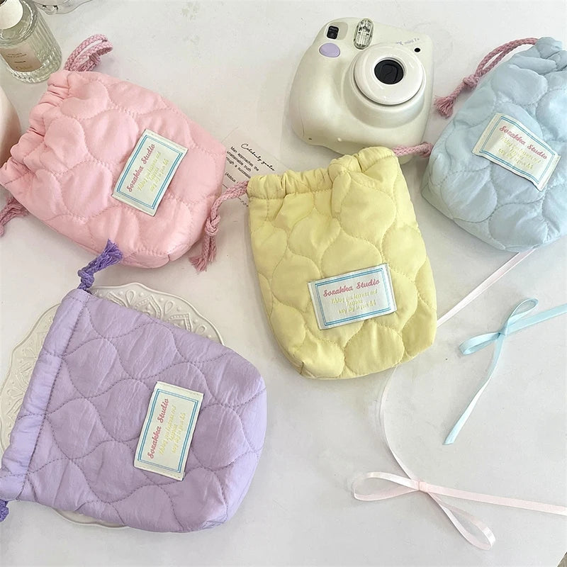 Heart Printed Quilted Bag
