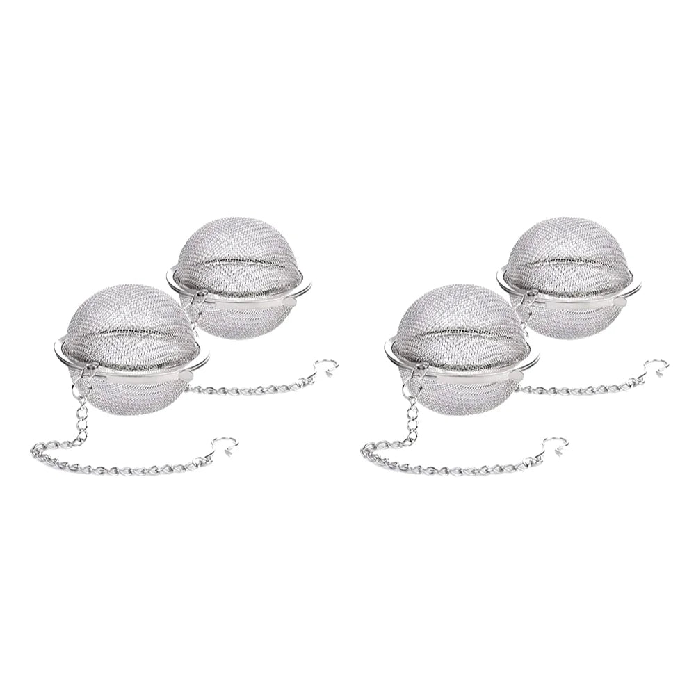 2/4pcs Stainless Steel Tea Infuser Sphere