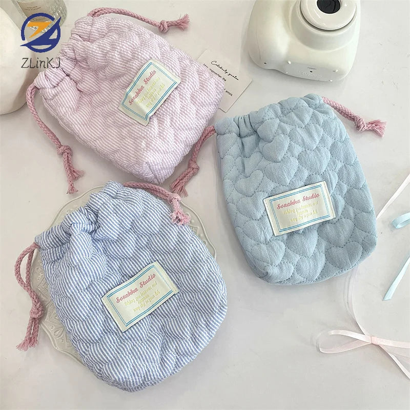 Heart Printed Quilted Bag