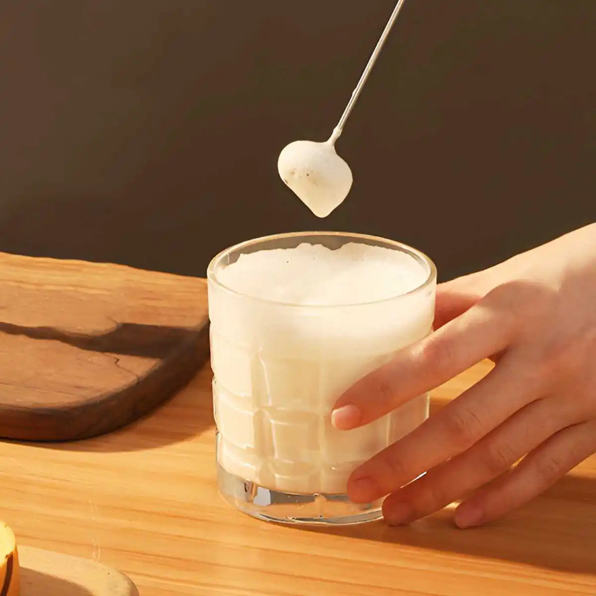 1Pc Electric Milk Frother