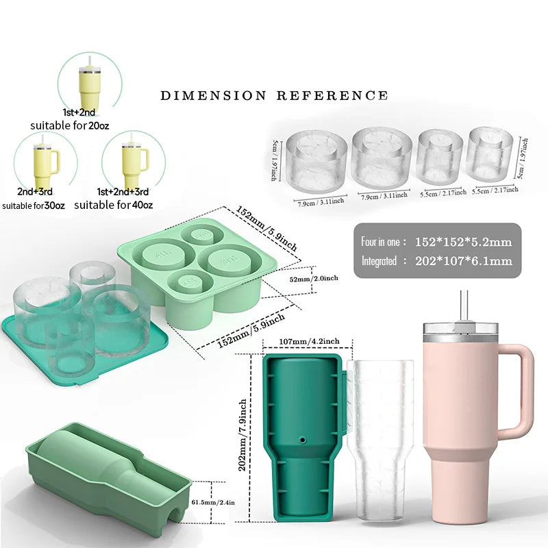 Large Silicone Ice Cube Tray
