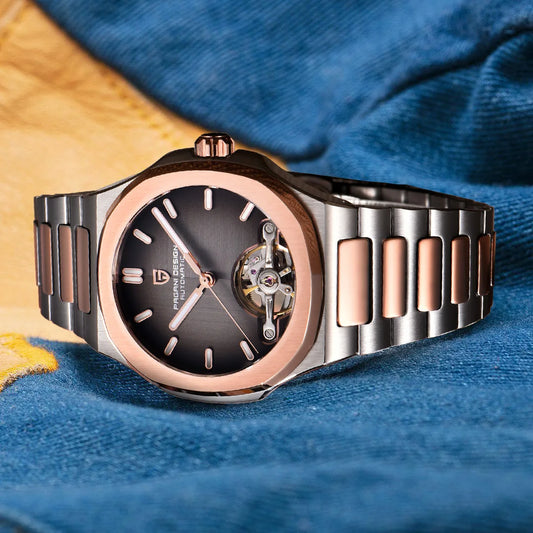 PAGANI DESIGN 2026 Men's Watch Gold Automatic Watch For Men