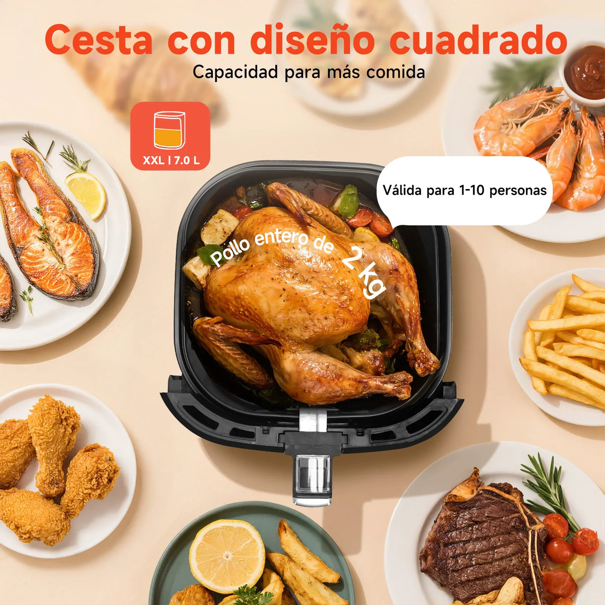 7L Oil-Free Air Fryer