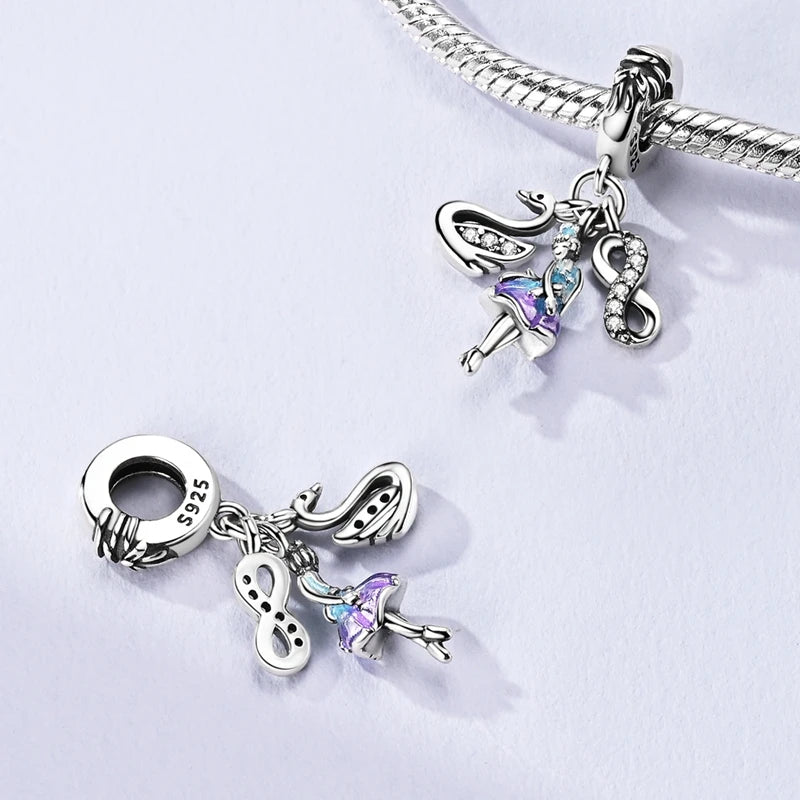 925 Sterling Silver Ballerina Pendant