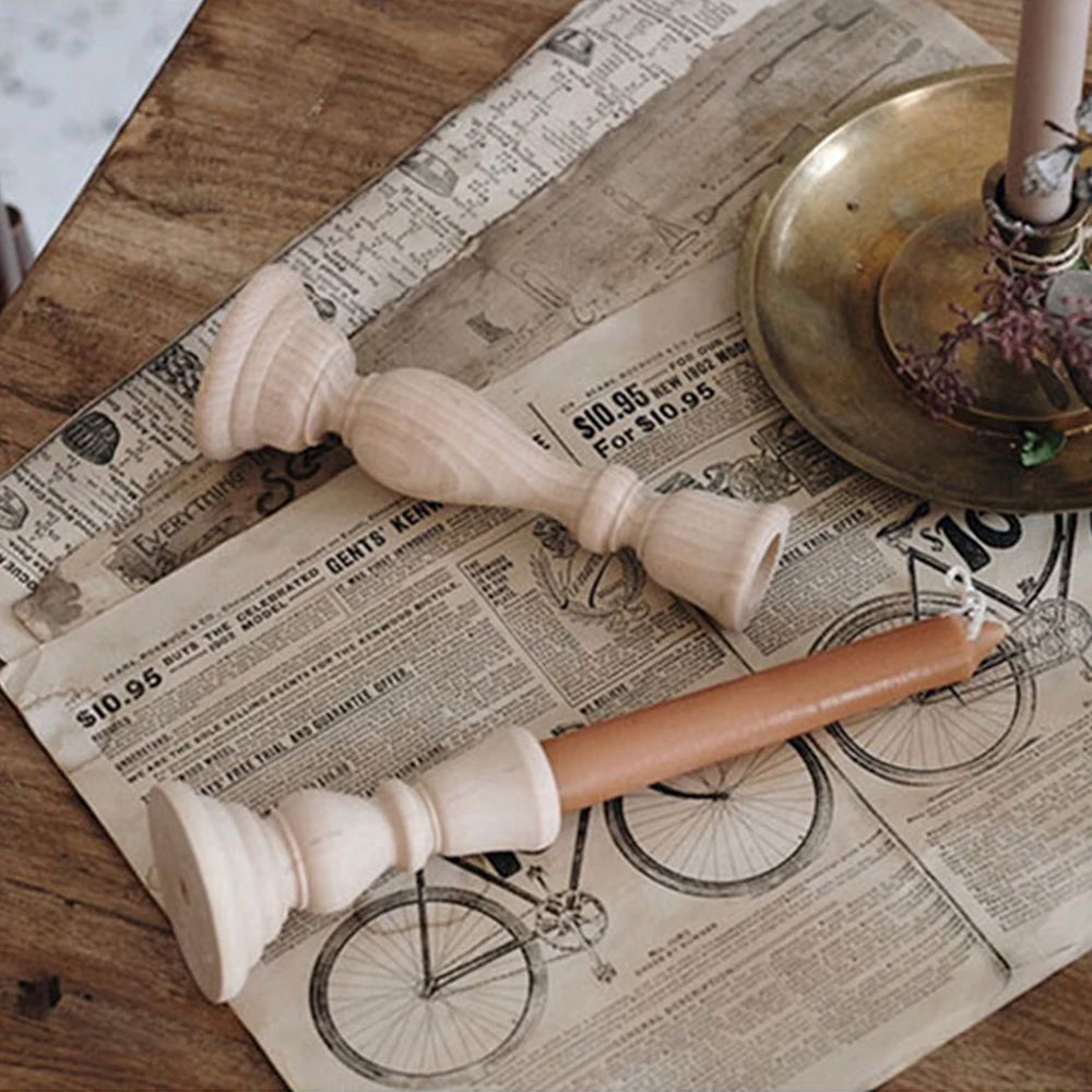 Wooden Candlesticks