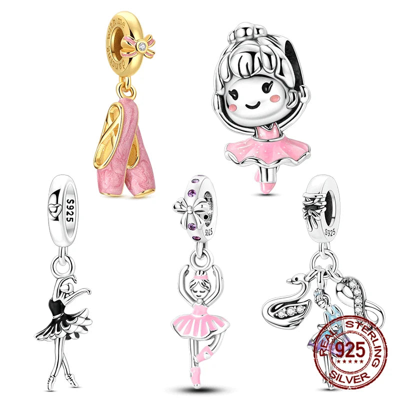 925 Sterling Silver Ballerina Pendant