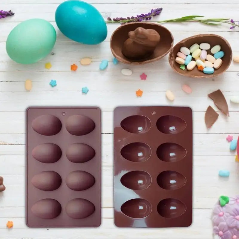 DIY Baking 8cup Silicone Egg Mold Food Grade Cake Decorating Chocolate Mold Easter For Kitchen DIY Baking Tools