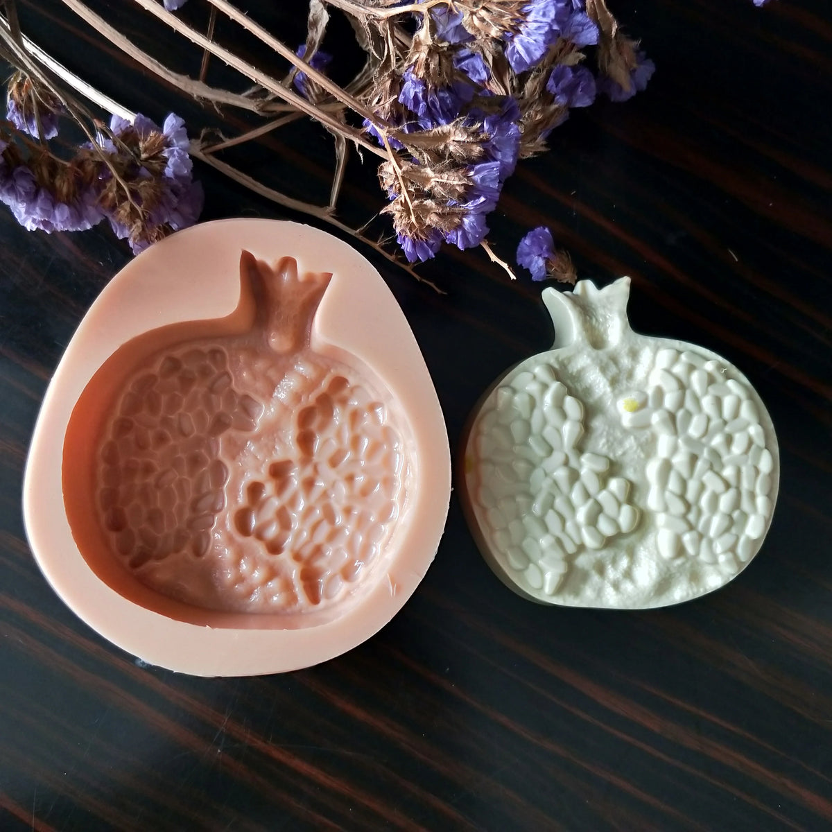 Silicone Pomegranate Soap Molds Chocolate Candle
