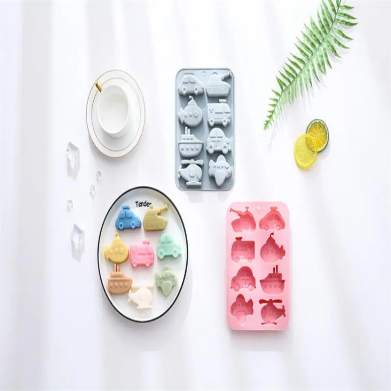 Silicone Molds Car Airplane Ship Shaped