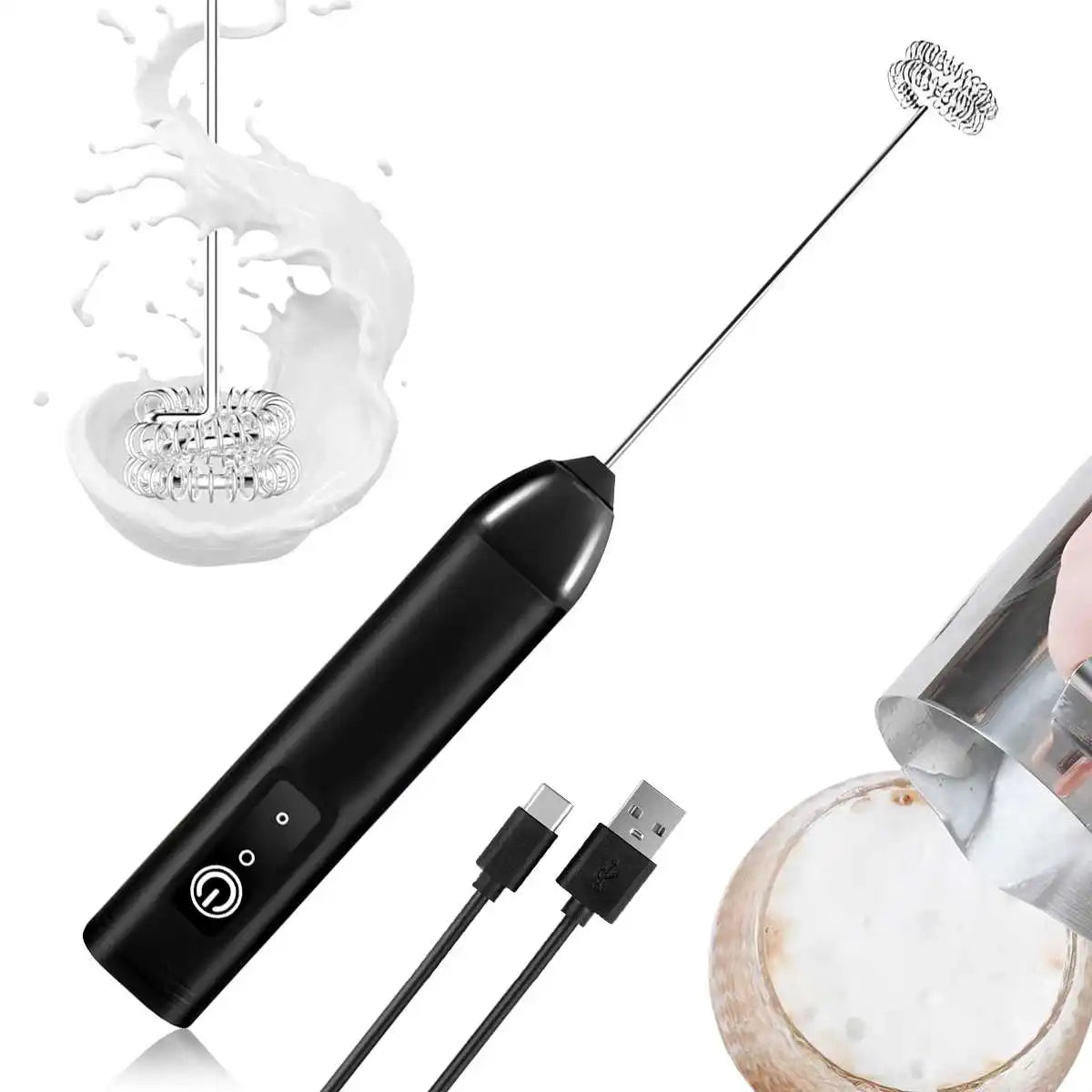 1Pc Electric Milk Frother