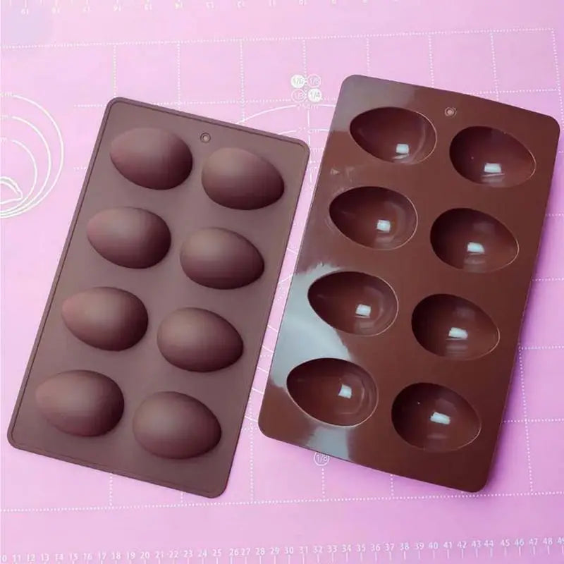 DIY Baking 8cup Silicone Egg Mold Food Grade Cake Decorating Chocolate Mold Easter For Kitchen DIY Baking Tools