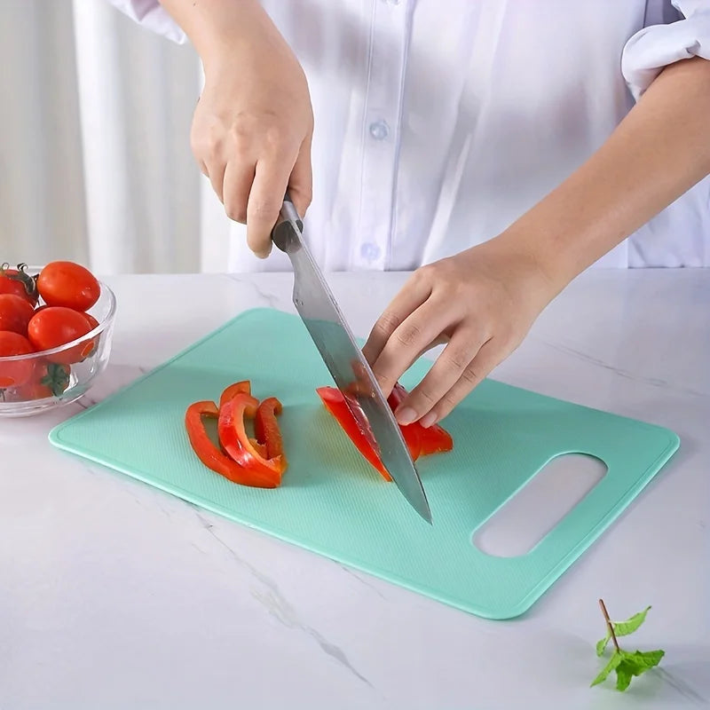 1pc, Colorful Plastic Cutting Board For Fruits And Vegetables