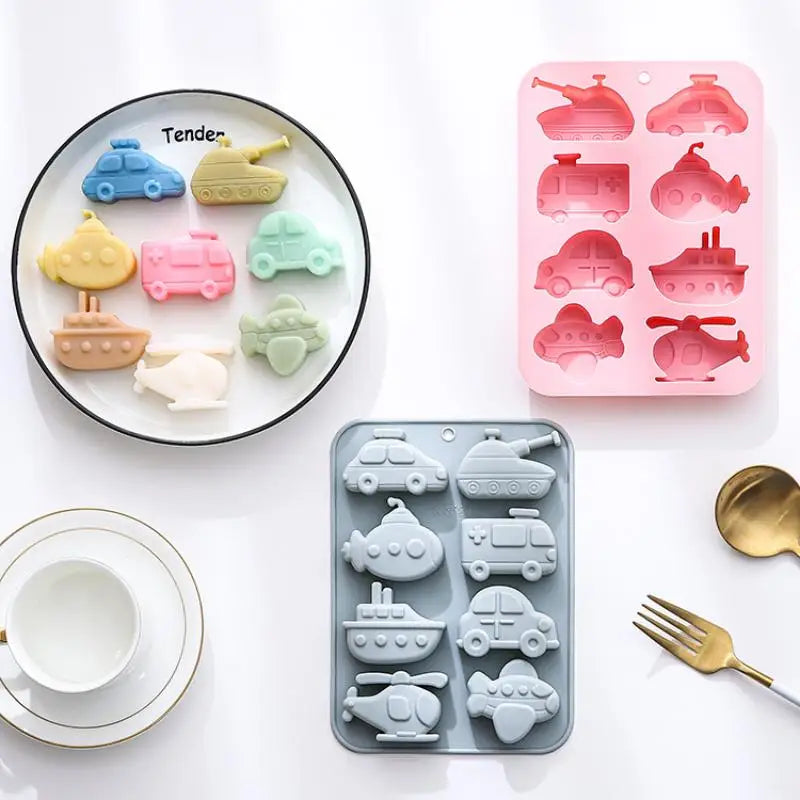 Silicone Molds Car Airplane Ship Shaped