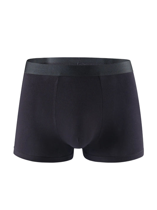 6 Pieces Bamboo Fiber Men's Underwear Solid Color Simple Men