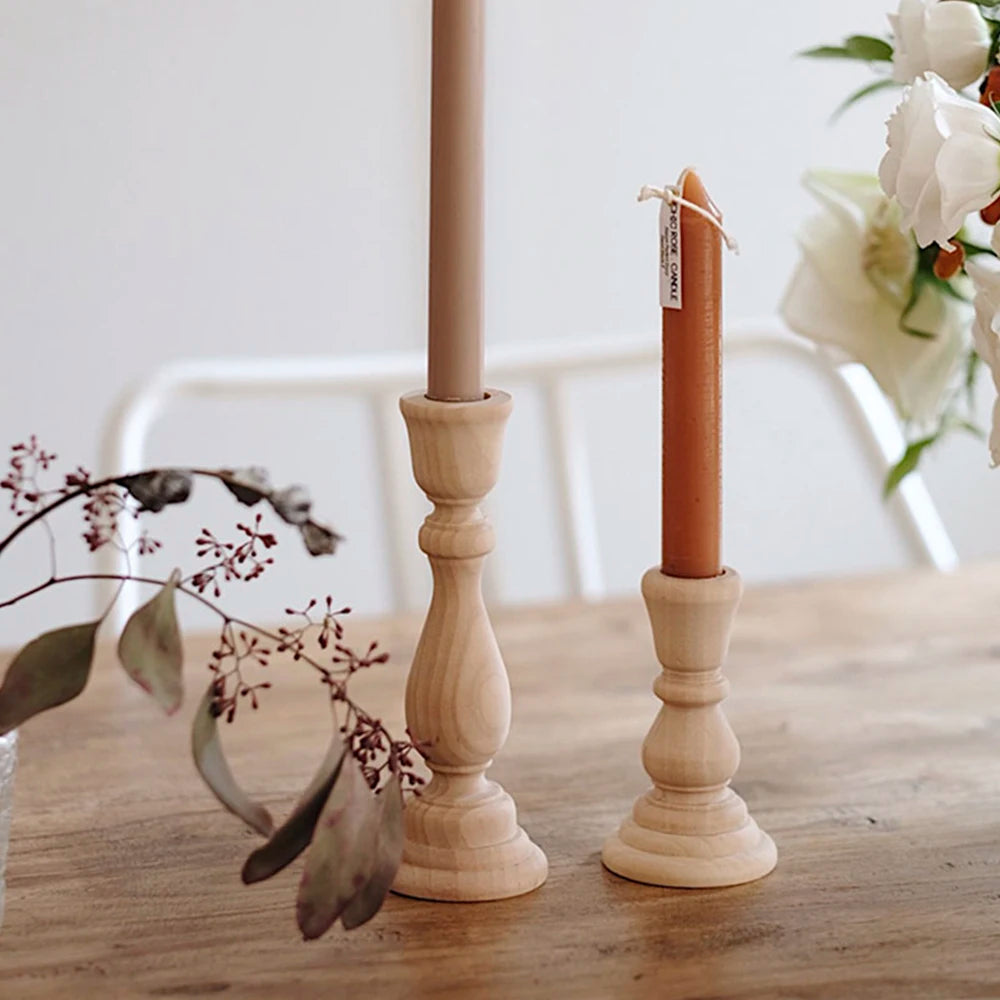 Wooden Candlesticks