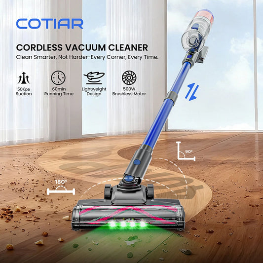 COTIAR R11 Cordless Vacuum Cleaners for Home