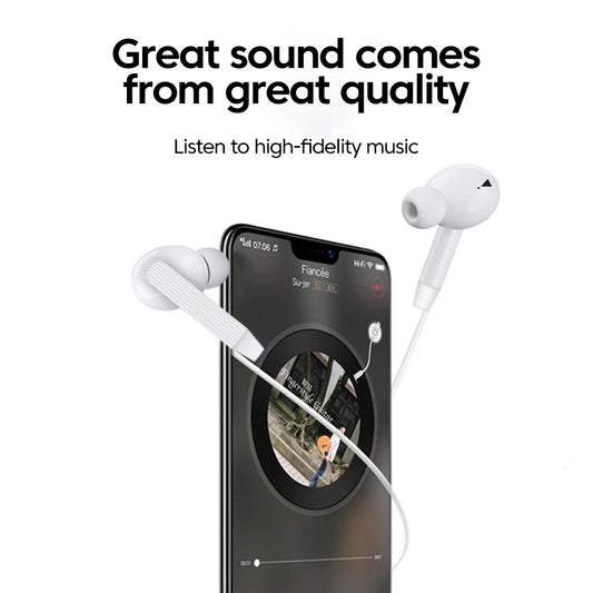 Type C/3.5mm Wired Earphone In Ear Headset HIFI Heavy Bass Earbuds