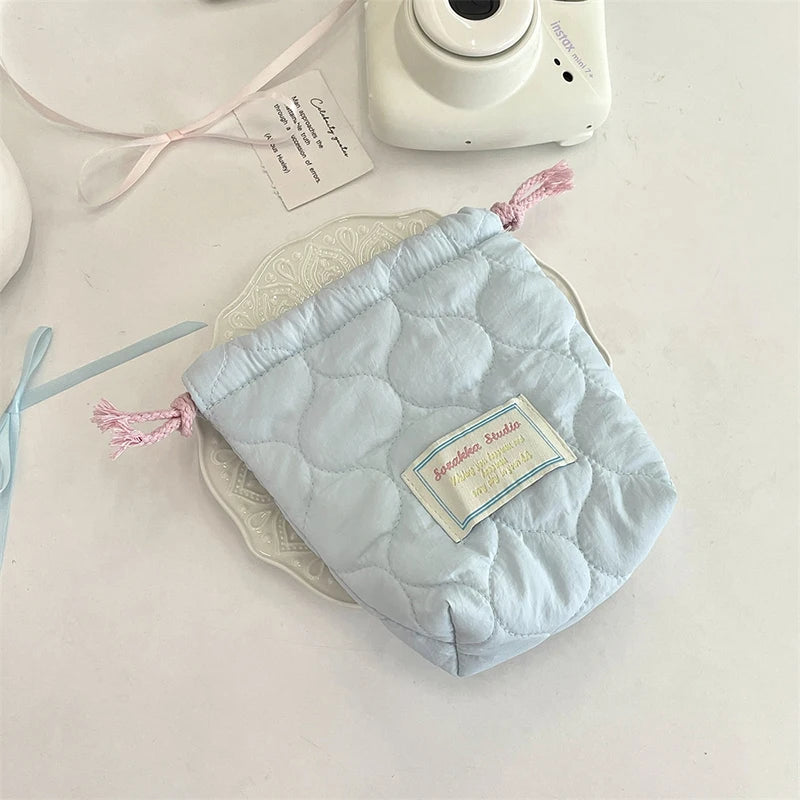 Heart Printed Quilted Bag