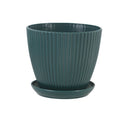 Vertical Striped Flowerpot