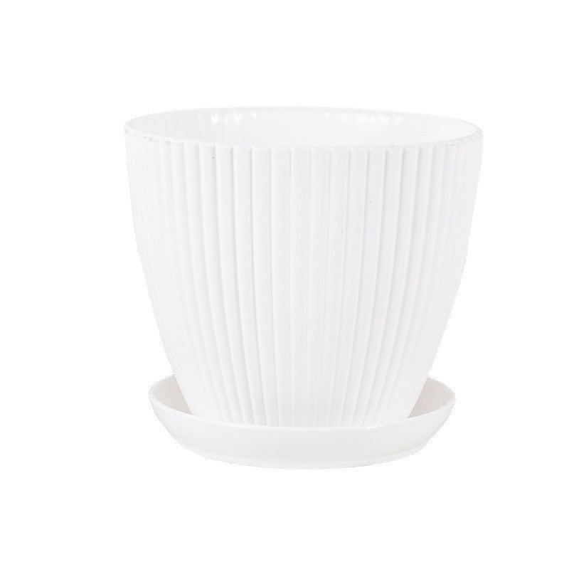Vertical Striped Flowerpot
