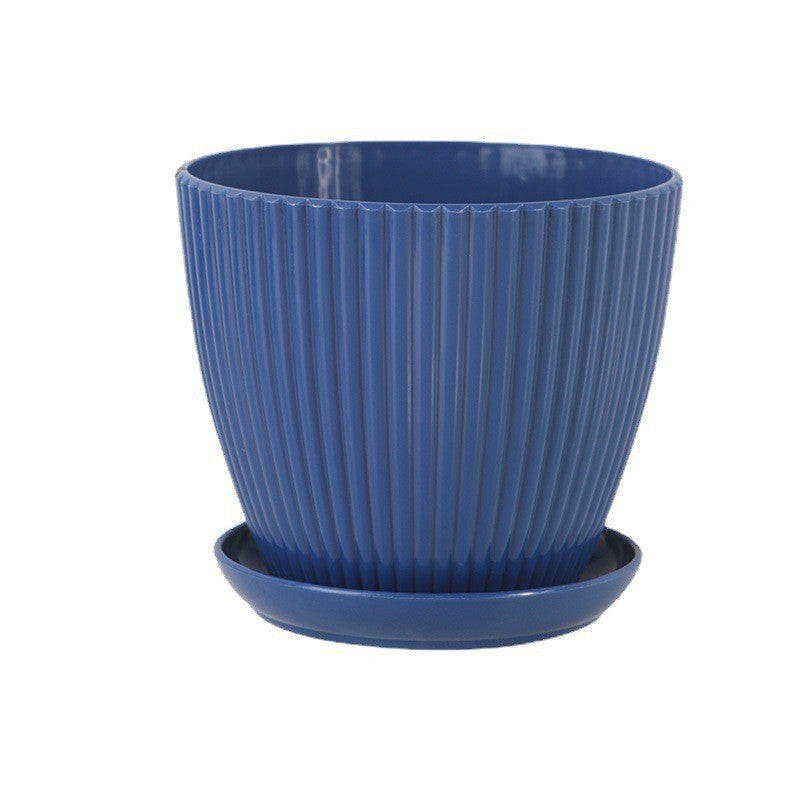 Vertical Striped Flowerpot