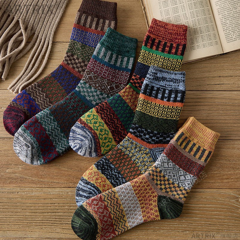 Men'S National Wind Mid-Tube Socks