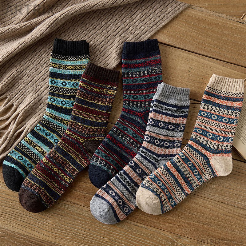 Men'S National Wind Mid-Tube Socks