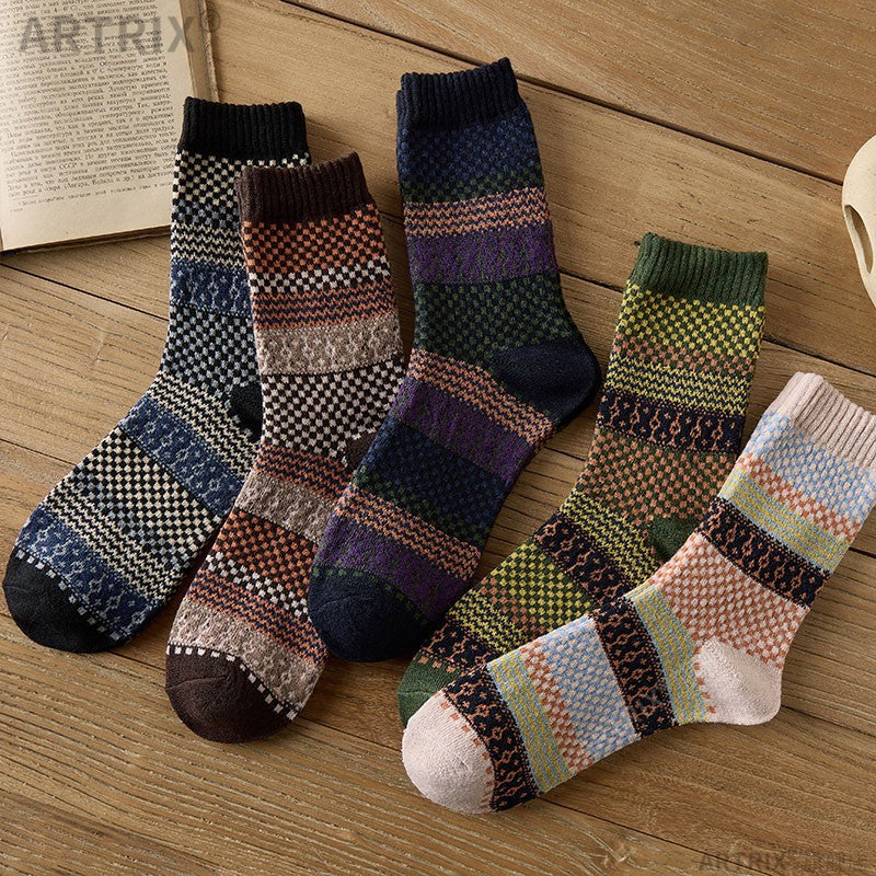 Men'S National Wind Mid-Tube Socks