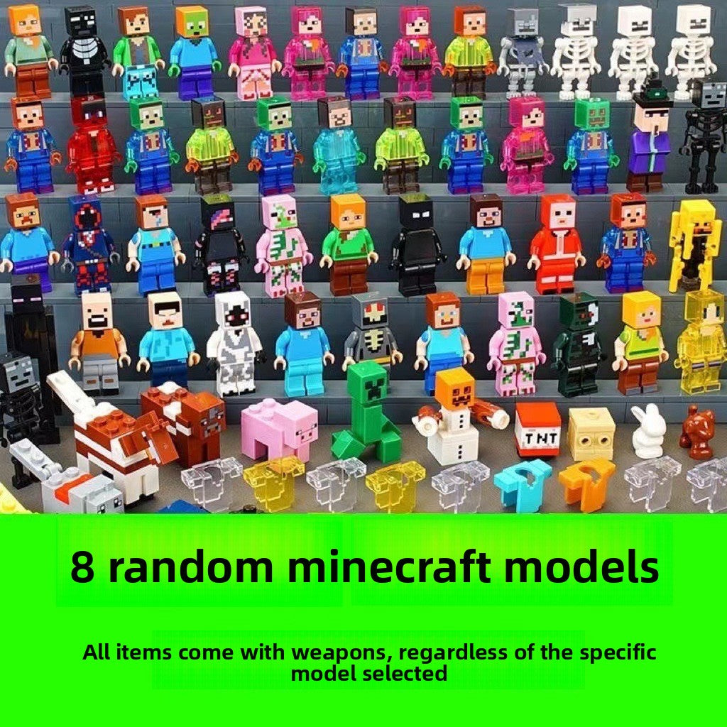 Building Block Man Ornaments Model